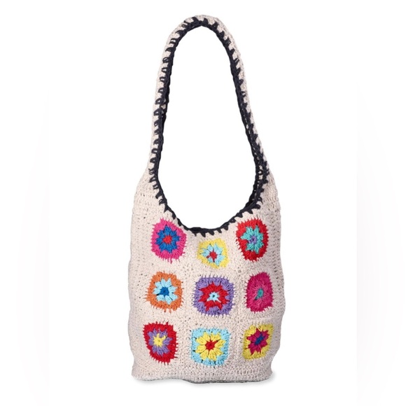 NWOT Crochet Floral Bag - Picture 1 of 6